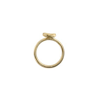 Gold Love Struck Mini Kiss Ring