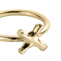 Gold Love Struck Mini Kiss Ring