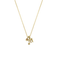 Gold Scorpio Horoscope & Birthstone Necklace