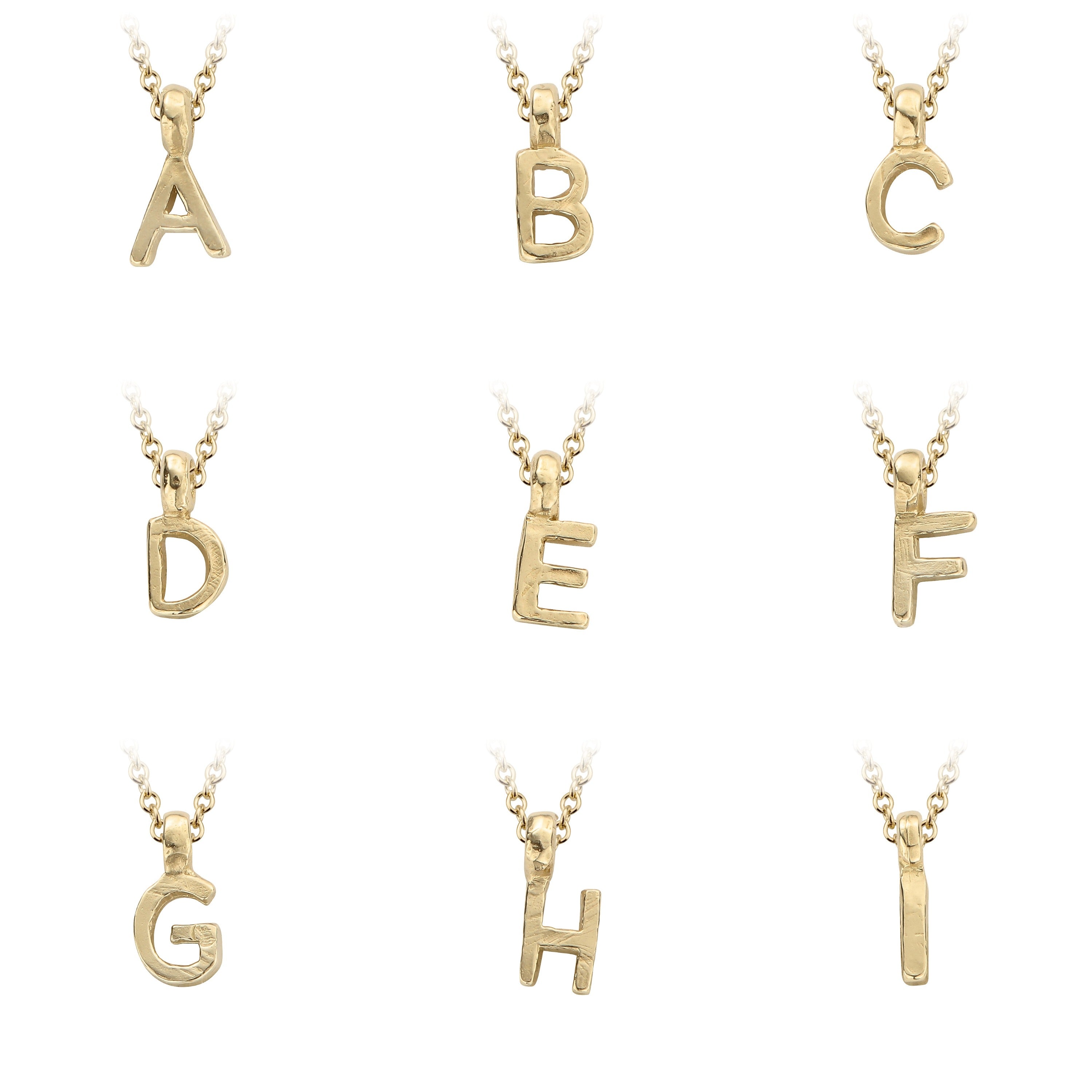 Child's Gold Mini Alphabet Necklace