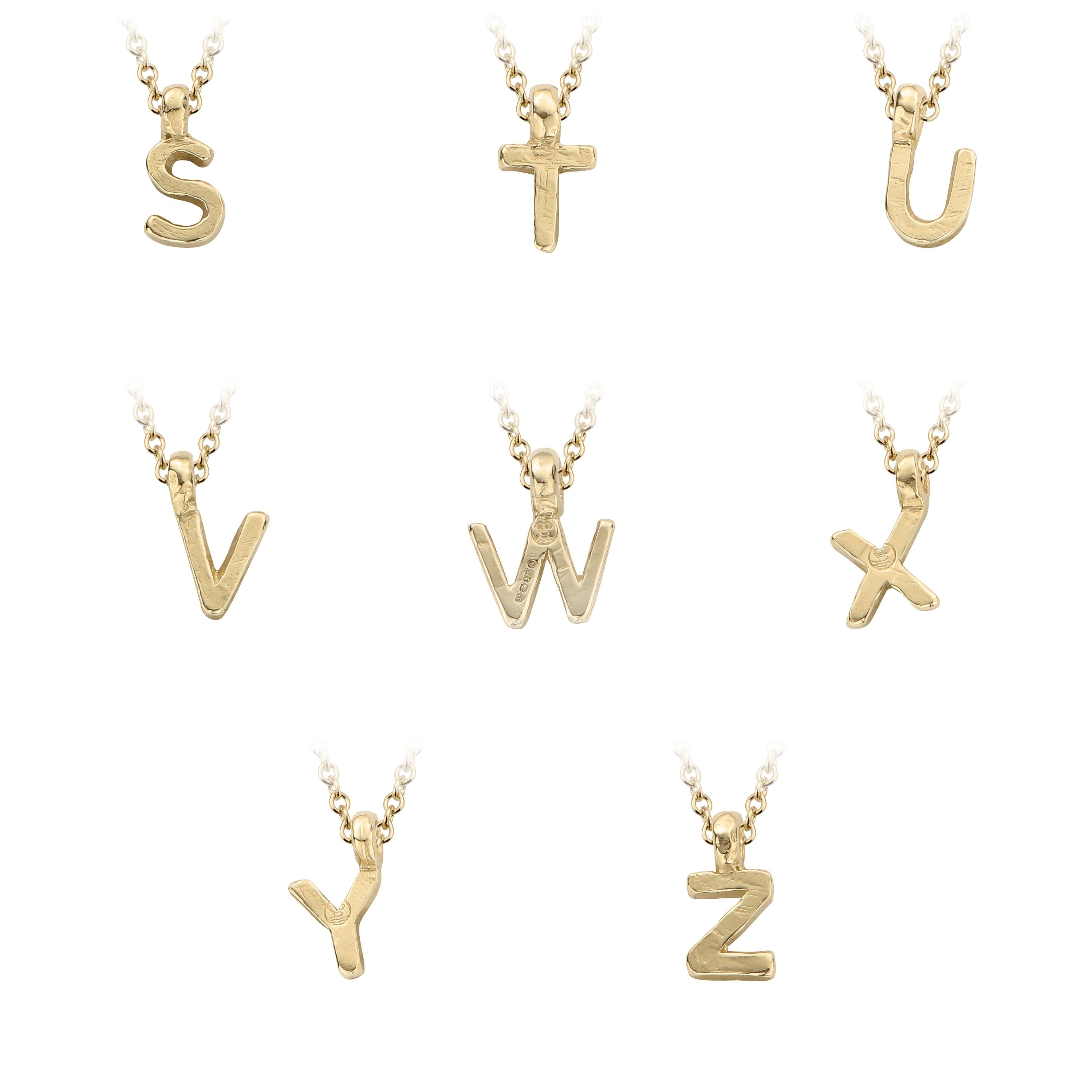 Child's Gold Mini Alphabet Necklace