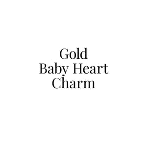 Gold Baby Heart Charm