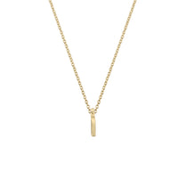 Gold Mini Alphabet Necklace