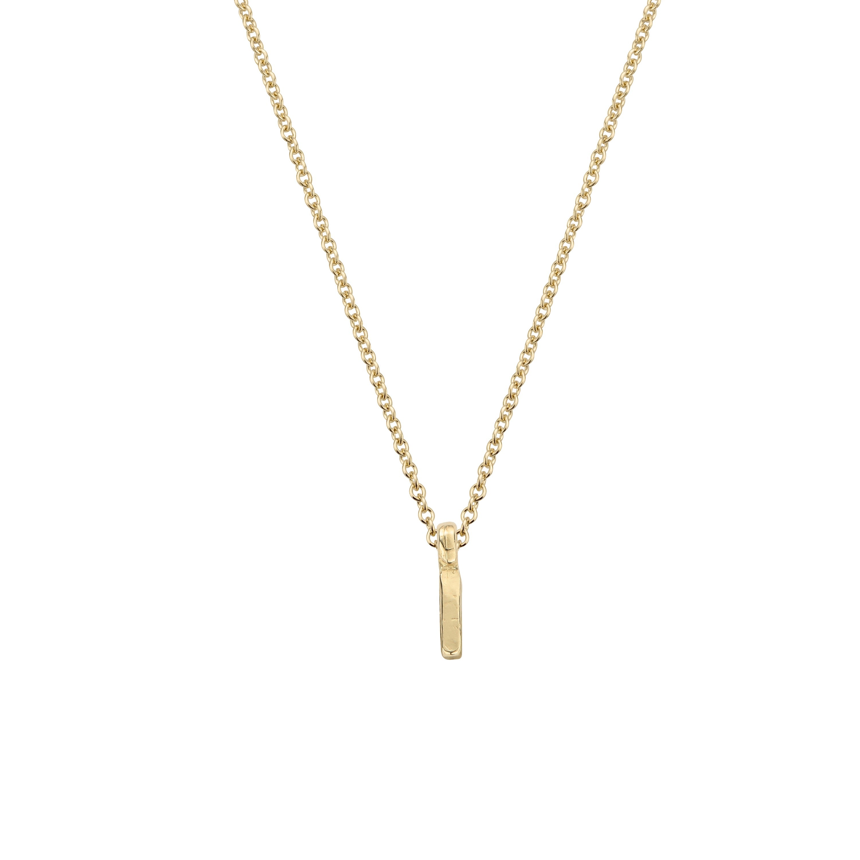 Gold Mini Alphabet Necklace