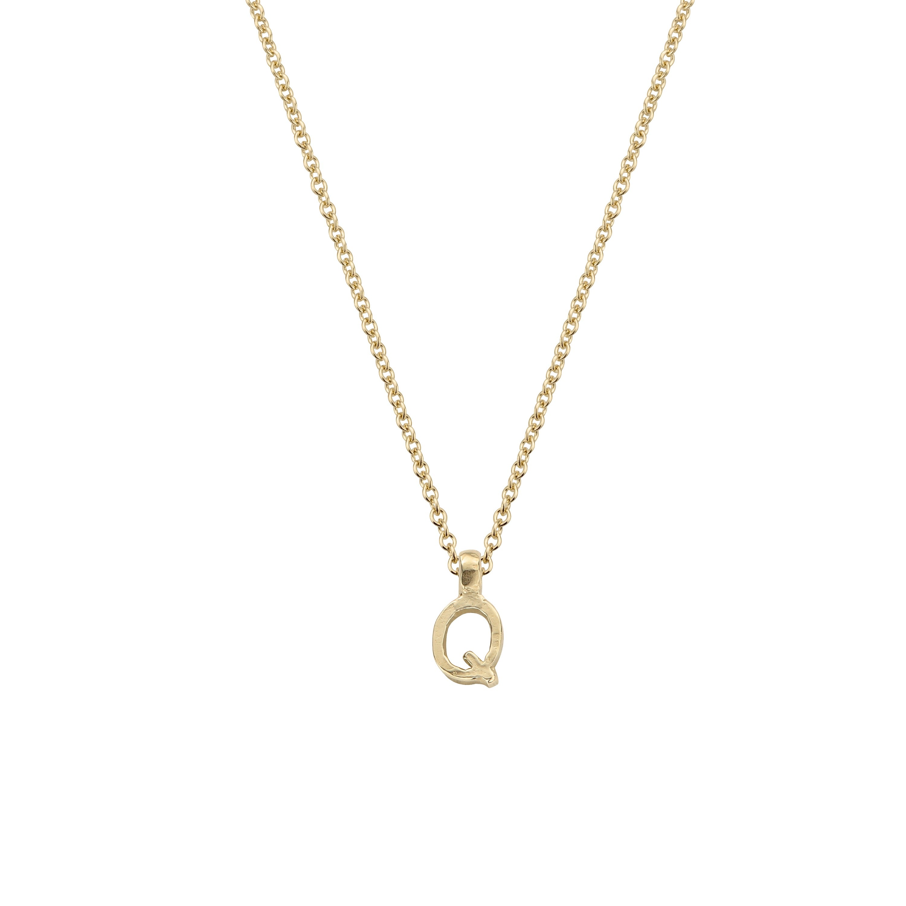 Gold Mini Alphabet Necklace