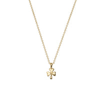 Children's Gold Baby Shamrock Necklace