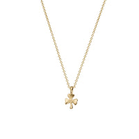 Children's Gold Baby Shamrock Necklace