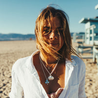 Gold Baby Shamrock Necklace