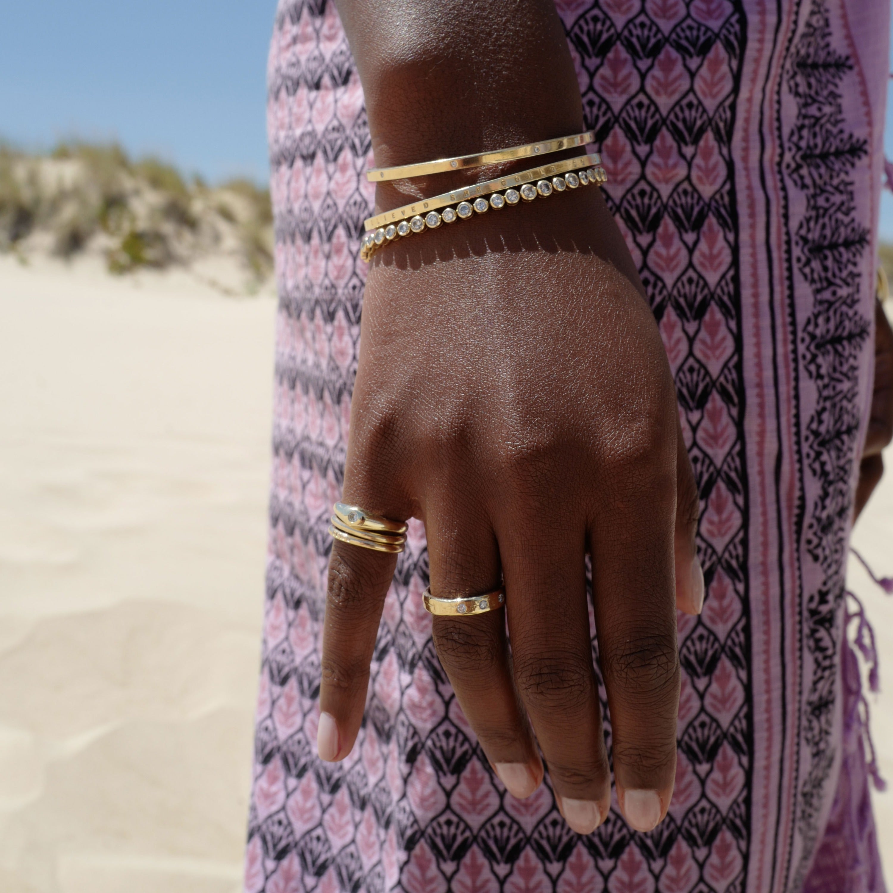 Limited Edition Gold Believe Bangle