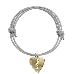 Gold Midi Best Friend Split Heart Sailing Rope