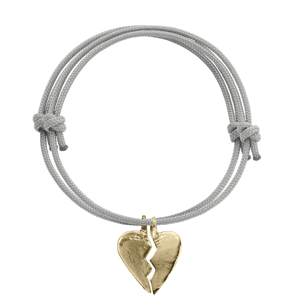 Gold Midi Best Friend Split Heart Sailing Rope