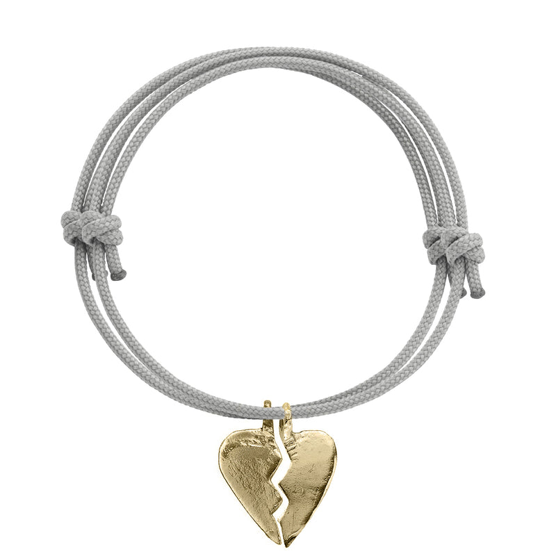 Gold Midi Best Friend Split Heart Sailing Rope