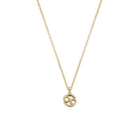 Gold Mini Cancer Horoscope Necklace
