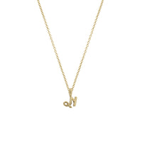 Gold Mini Capricorn Horoscope Necklace