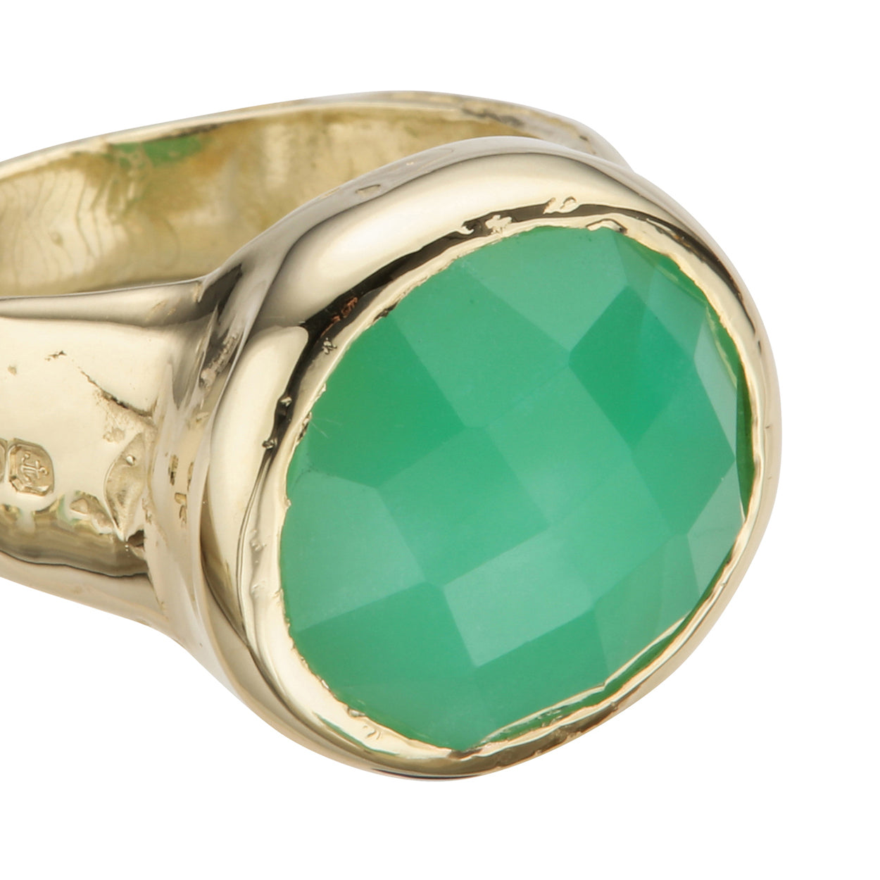 Gold Chrysoprase Mood Ring