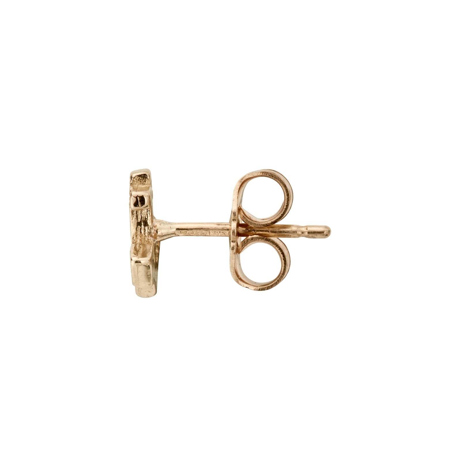 Gold Diamond Little Anchor Single Ear Charm