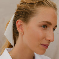 Gold Diamond Little Peace Single Ear Charm