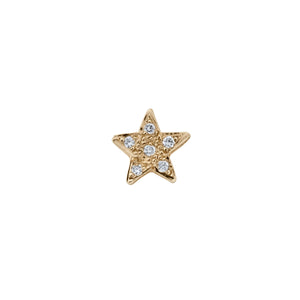 Gold Diamond Little Star Single Ear Charm