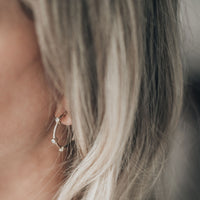 Gold Diamond Maxi Midnight Hoop Earrings