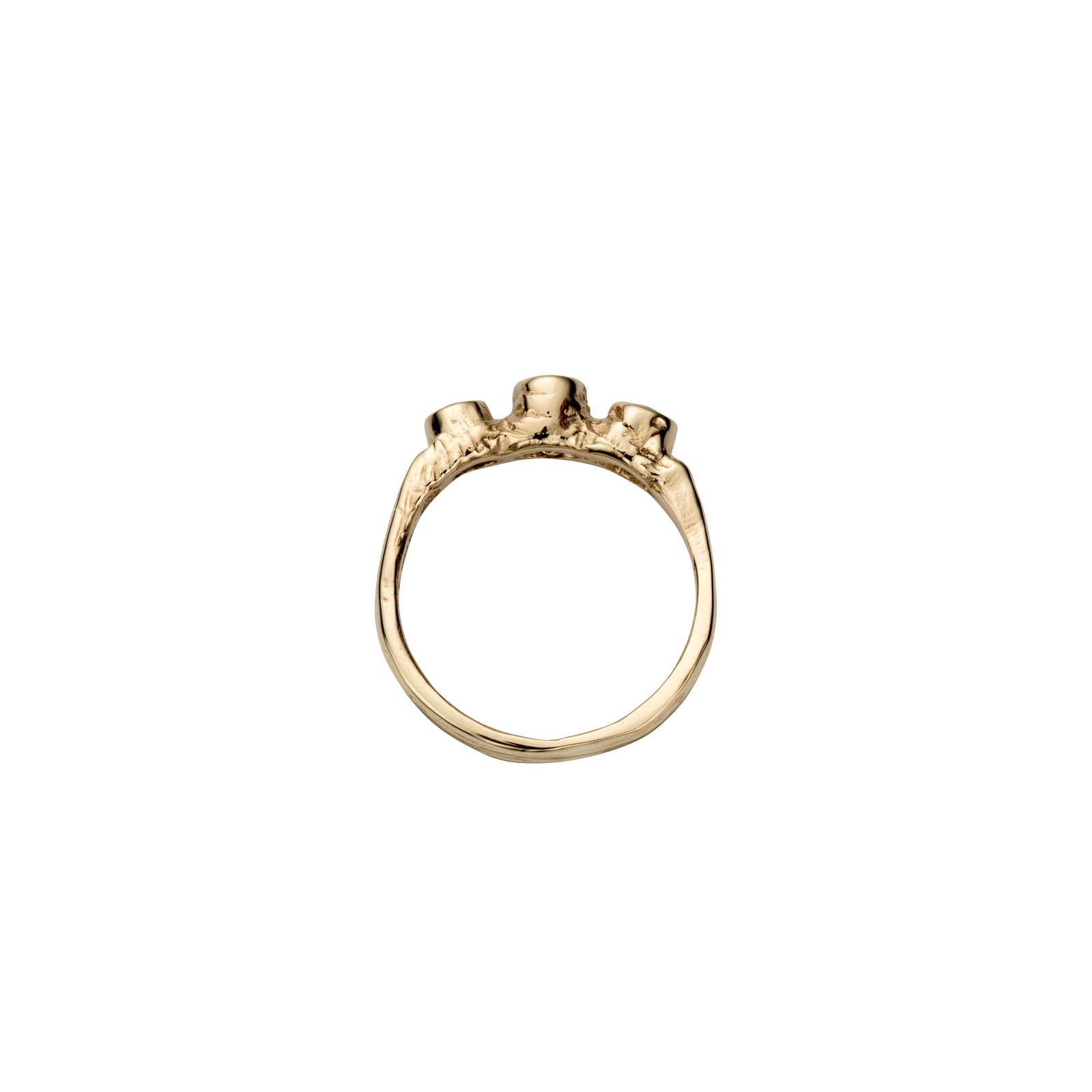Gold Diamond Trinity Ring