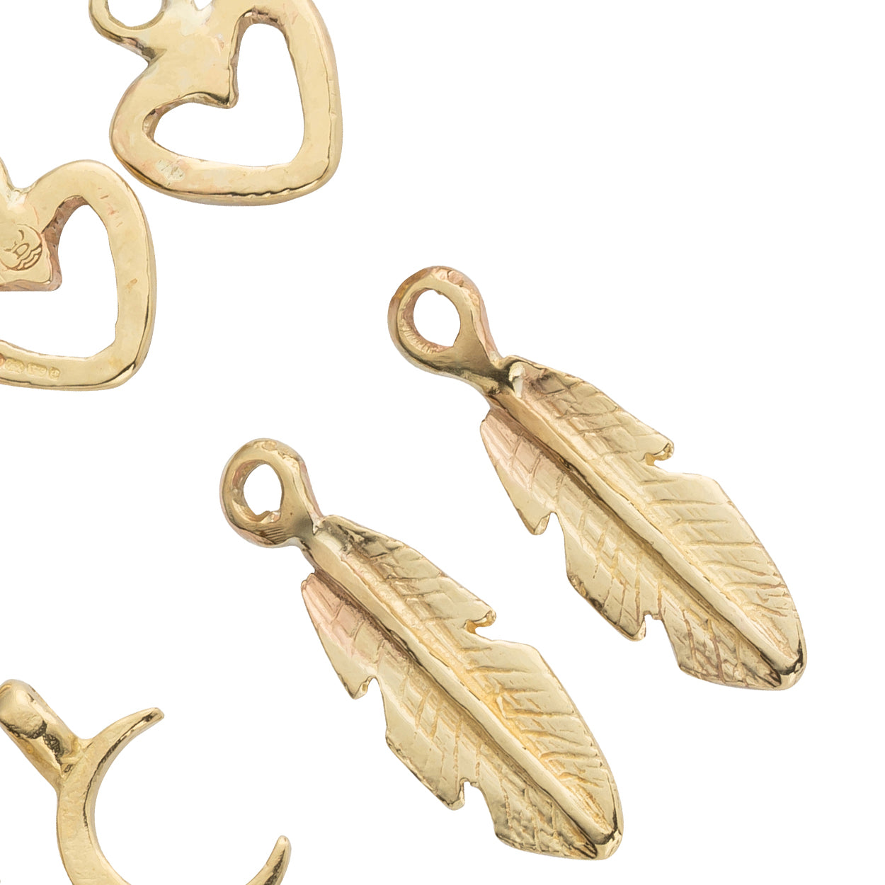 Gold Earring Charms