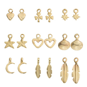 Gold Earring Charms