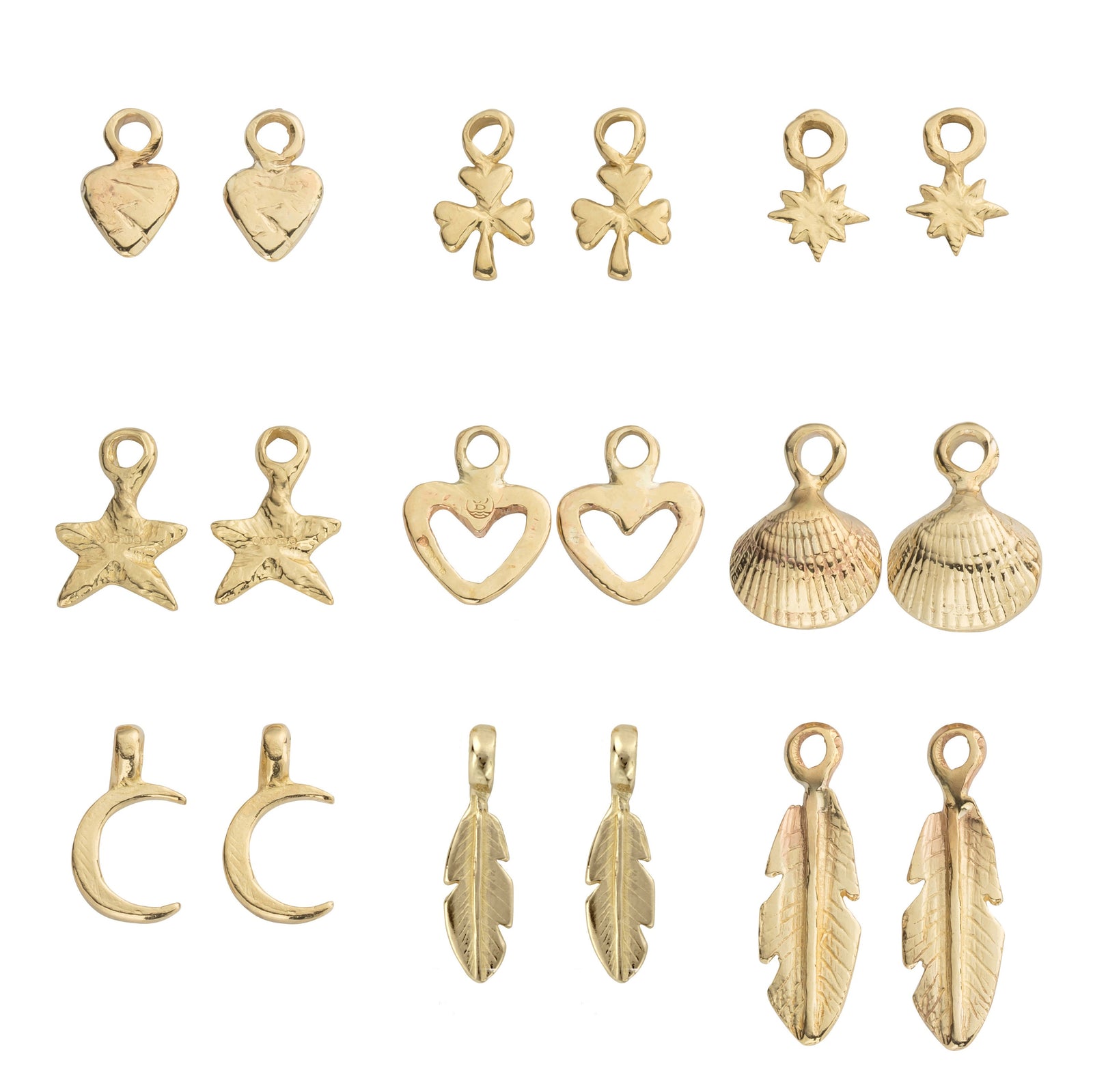 Gold Earring Charms