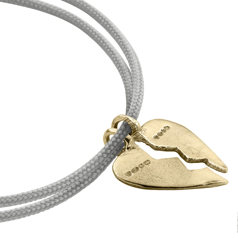 Gold Midi Best Friend Split Heart Sailing Rope