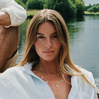 Gold Five Star Necklace