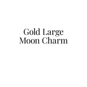 Gold Large Moon Charm