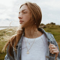 Gold Large Shamrock Necklace