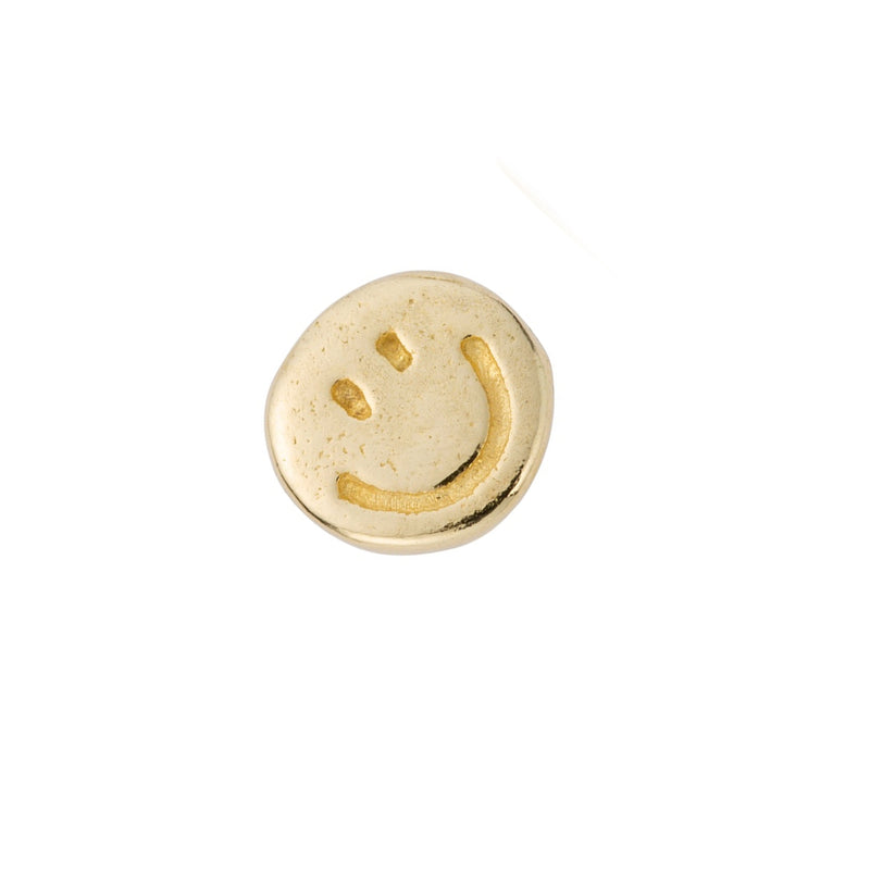 Gold Little Smiley Single Ear Charm