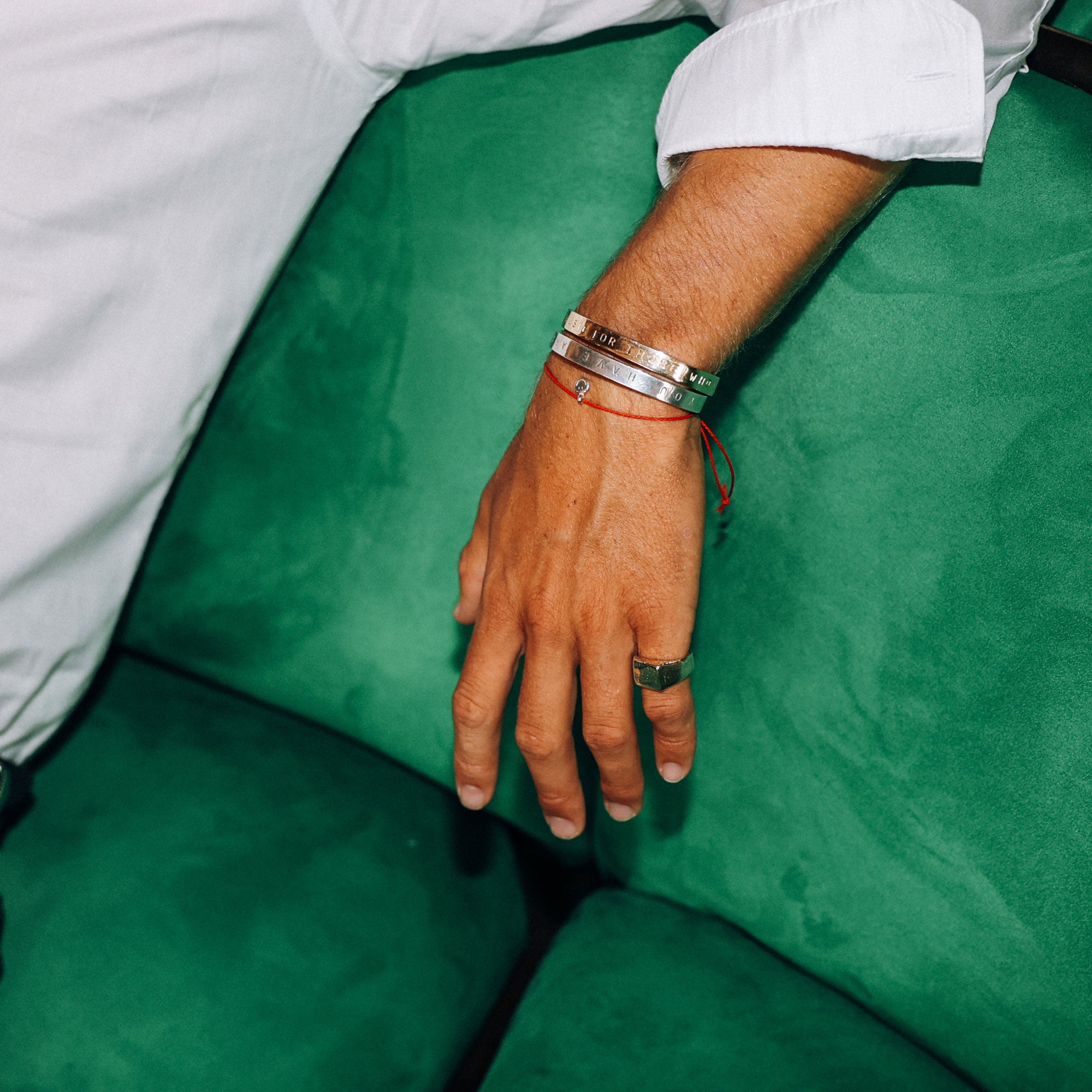 Men's Gold Luxury Signature Bangle