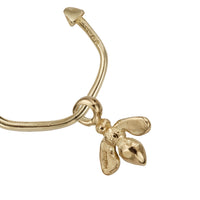 Gold Maxi Cupid Hoops with Mini Honey Bee Charms