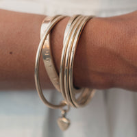 Gold Maxi Grateful Heart Bangle