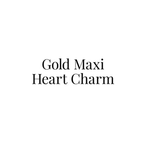 Gold Maxi Heart Charm