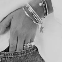 Silver & Gold Maxi Star Bangle