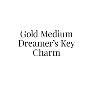 Gold Medium Dreamer's Key Charm