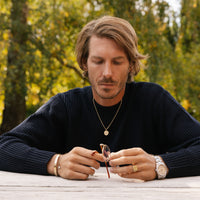 Gold Medium St Christopher Necklace