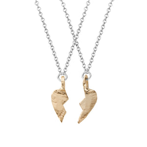 Silver & Gold Mini Best Friend Love Struck Necklace