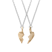 Silver & Gold Mini Best Friend Love Struck Necklace