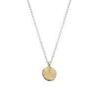 Silver & Gold Medium St Christopher Necklace