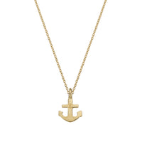 Gold Mini Anchor Necklace