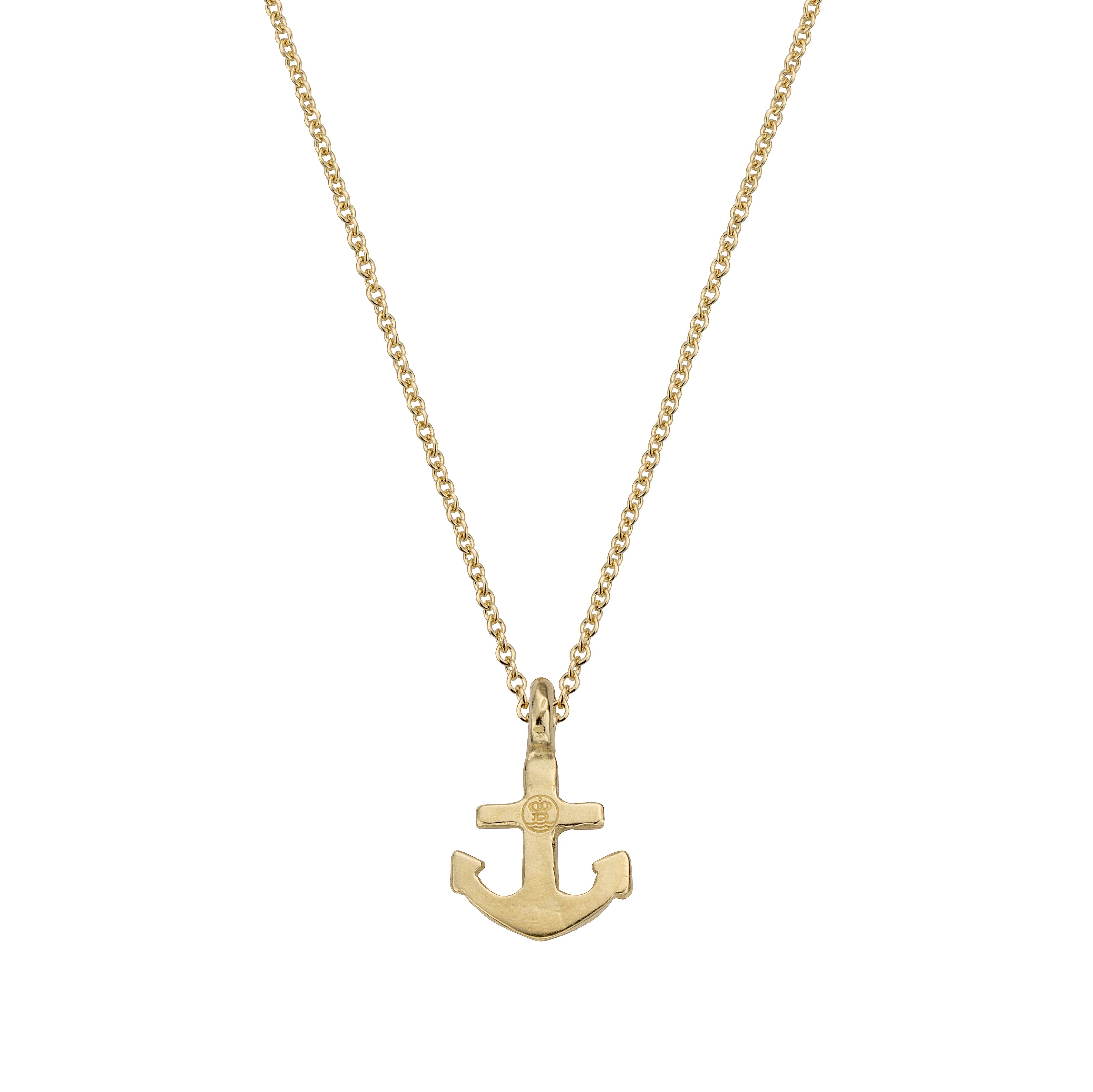Gold Mini Anchor Necklace