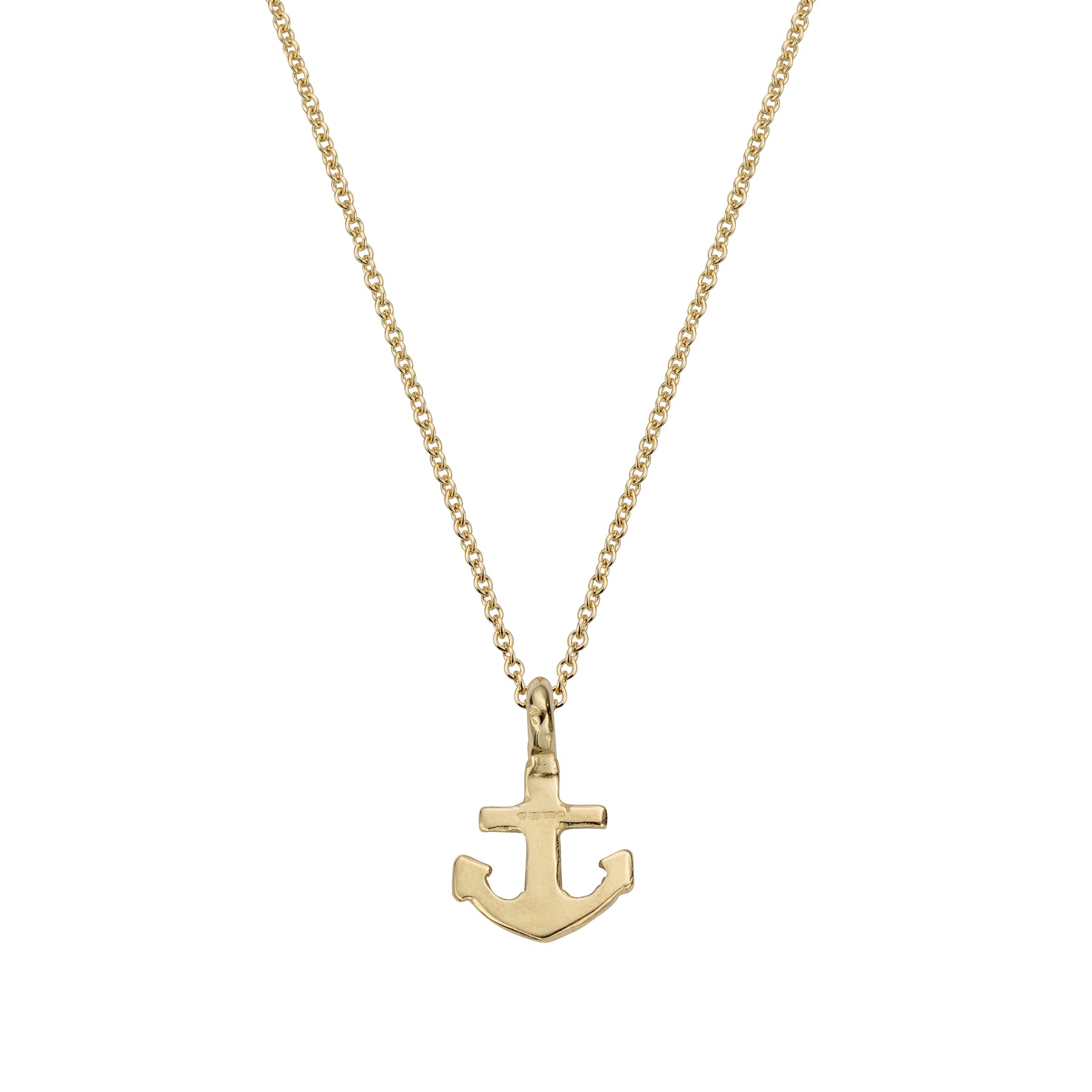 Gold Mini Anchor Necklace