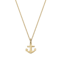 Gold Mini Anchor Necklace
