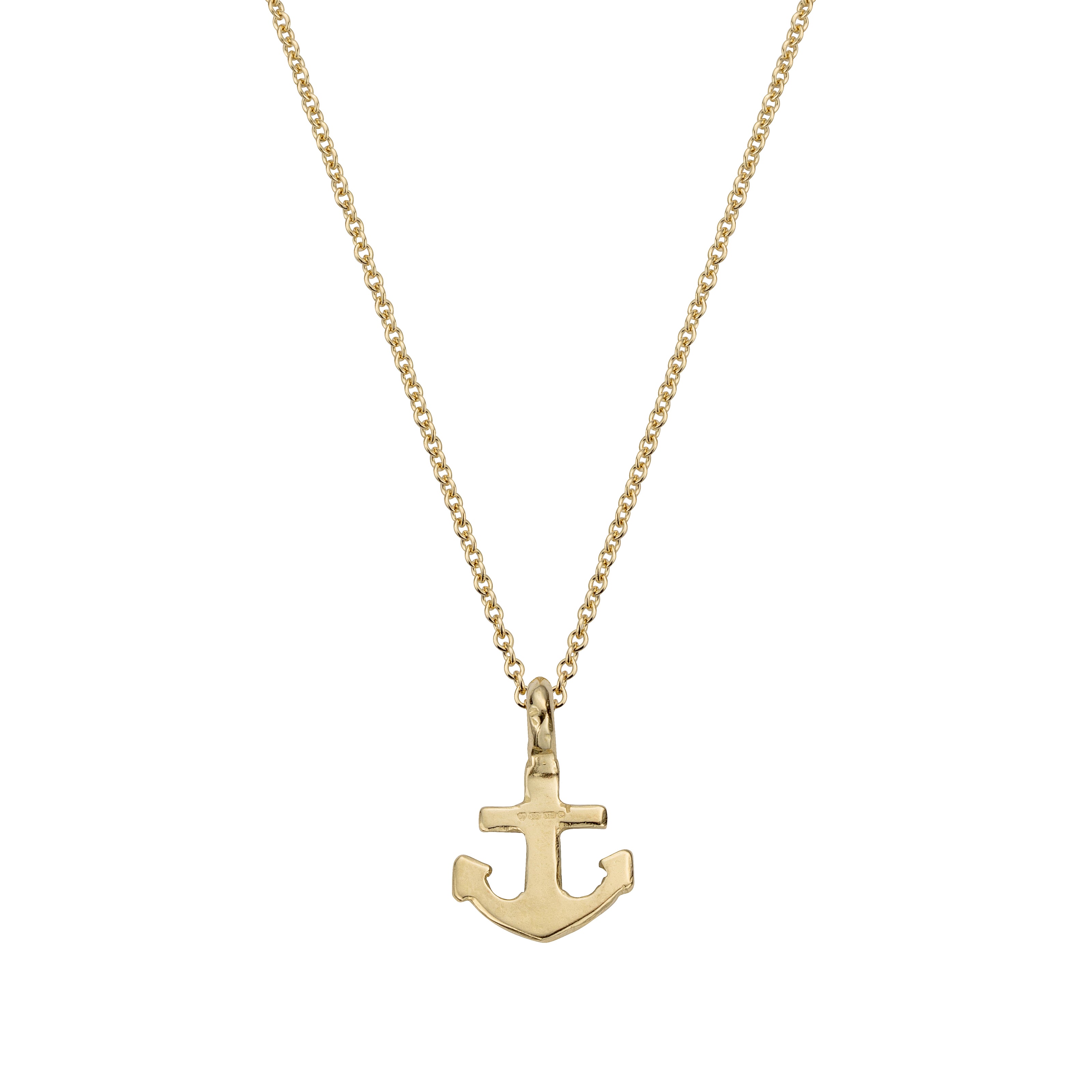 Gold Mini Anchor Necklace