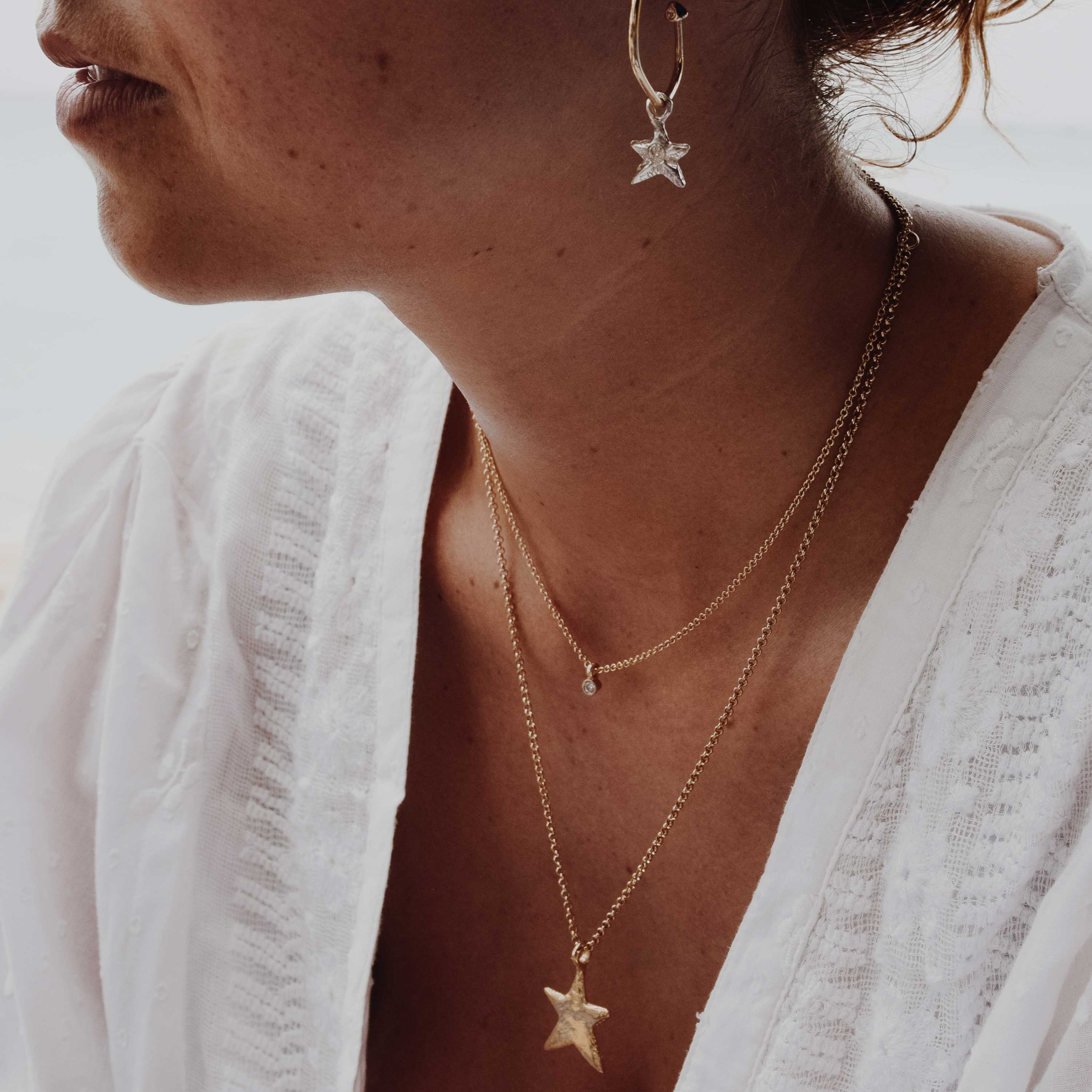 Gold Mini Diamond Necklace