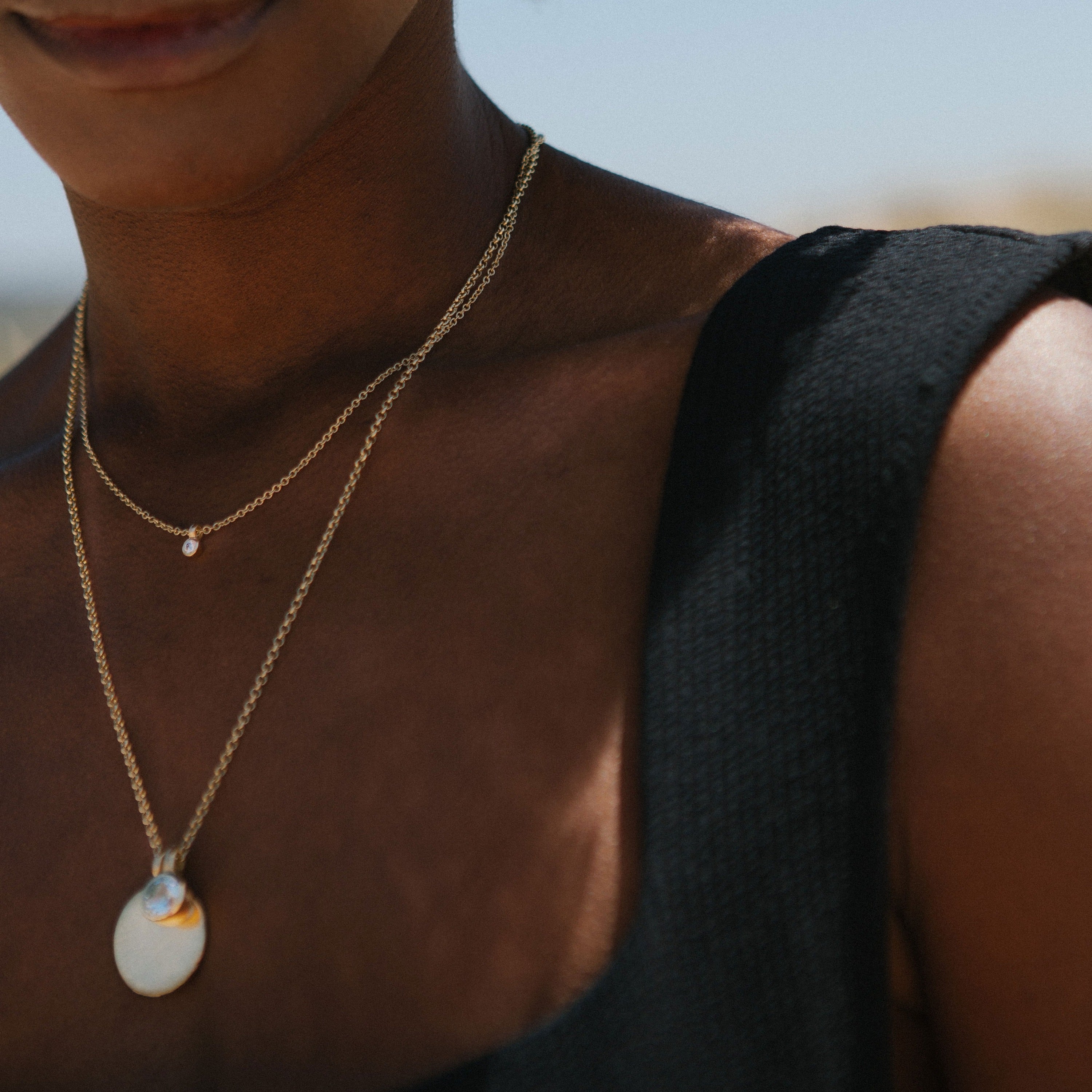 Gold Mini Diamond Necklace