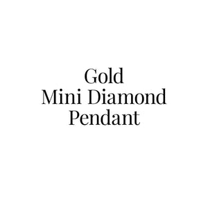 Gold Mini Diamond Pendant